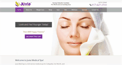 Desktop Screenshot of juviamedspa.com